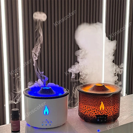 Volcano Jellyfish Smoke Ring Air Humidifier Aromatherapy Essential Oil Diffuser