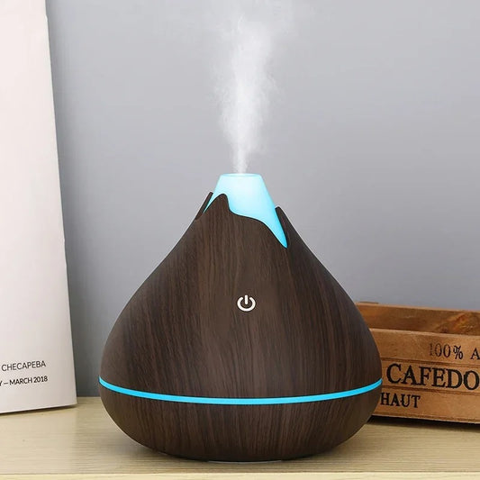 Aromatherapy Essential Oil Diffuser Wood Grain